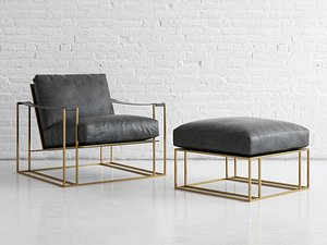 sling chair ottoman model