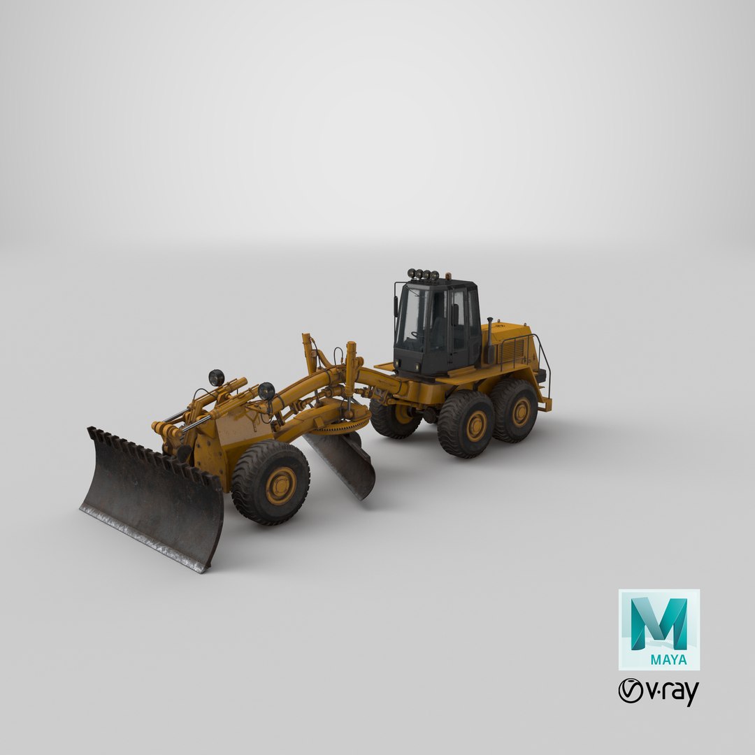 Grader PBR 3D Model - TurboSquid 2169522