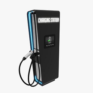 Electric Vehicle Charging Station 3D model