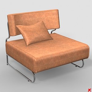 3d armchair chair