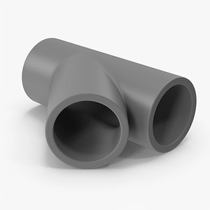 Plastic Pipe Tee 3D model