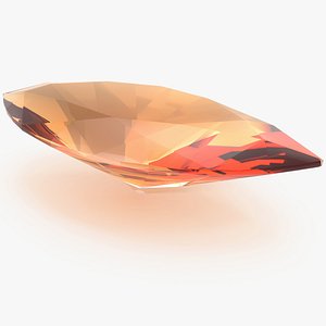 3D Marquise Cut Imperial Topaz model