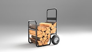 log cart 3D model