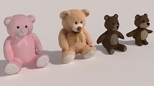 4 Teddy Bear 3D model