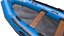 Aufblasbares Motorboot Low-Poly PBR