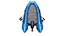 Aufblasbares Motorboot Low-Poly PBR