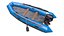 Aufblasbares Motorboot Low-Poly PBR