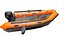 Aufblasbares Motorboot Low-Poly PBR
