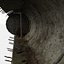See Through Concrete Tunnel Scene