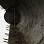 See Through Concrete Tunnel Scene