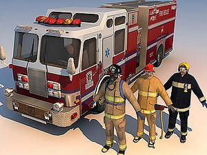 3d model vehicle fireman 01