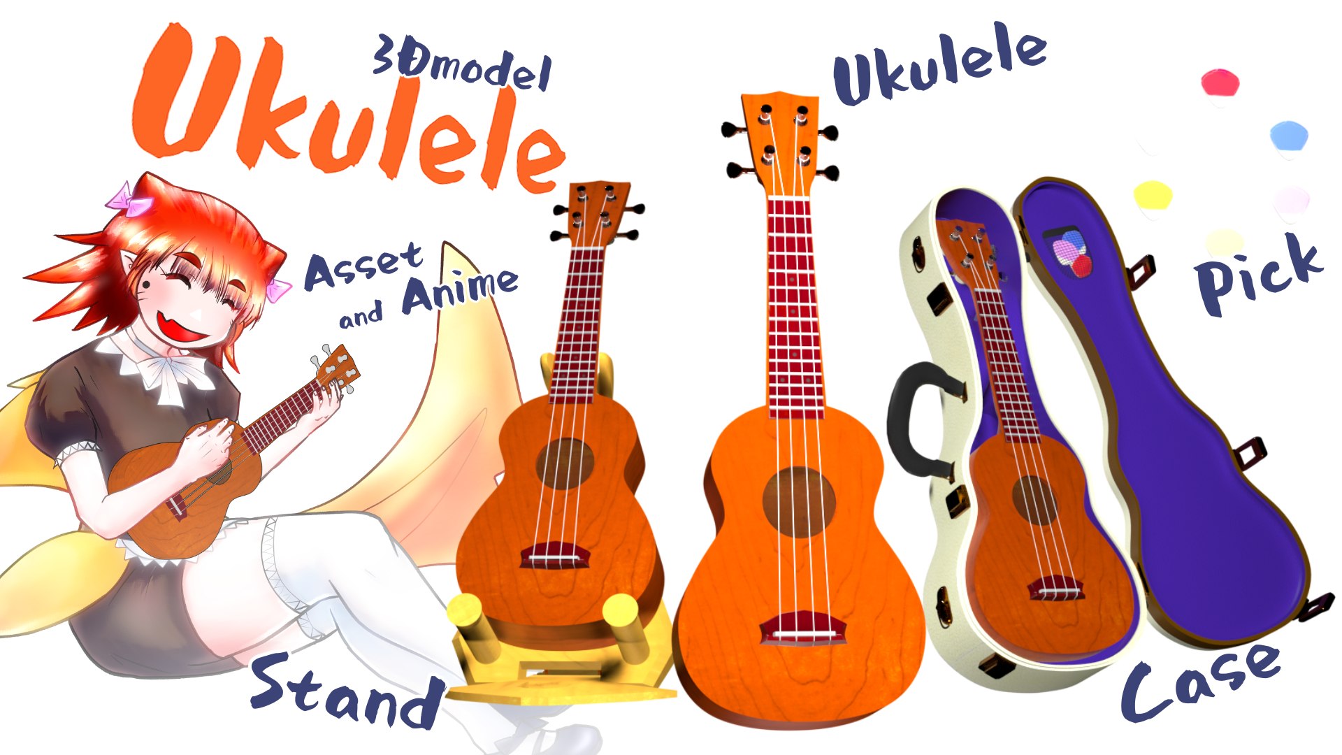 3D Ukulele set with case and stand and pick model https://p.turbosquid.com/ts-thumb/e1/v5HV8Z/n6/5/jpg/1674116939/1920x1080/fit_q87/3ca0e6972a4451f918760f0e056f3f6579b4364f/5.jpg