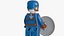 Lego Figure Captain America Cinematic Character 3D