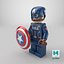 Lego Figure Captain America Cinematic Character 3D
