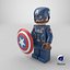 Lego Figure Captain America Cinematic Character 3D