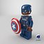 Lego Figure Captain America Cinematic Character 3D