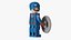 Lego Figure Captain America Cinematic Character 3D