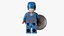 Lego Figure Captain America Cinematic Character 3D