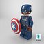 Lego Figure Captain America Cinematic Character 3D