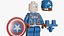 Lego Figure Captain America Cinematic Character 3D