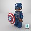 Lego Figure Captain America Cinematic Character 3D