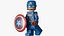 Lego Figure Captain America Cinematic Character 3D