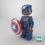 Lego Figure Captain America Cinematic Character 3D