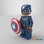 Lego Figure Captain America Cinematic Character 3D