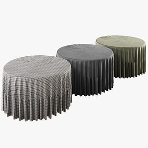 Tablecloth set 3D model
