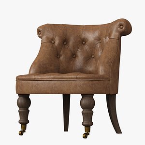 3d restoration hardware sophie tufted model