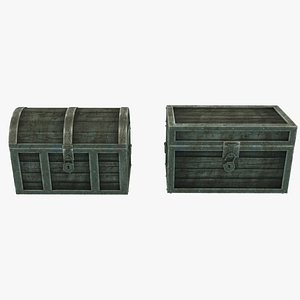 3D vintage antique chests skin