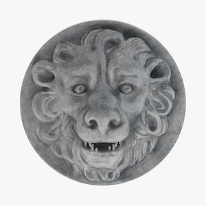 Lion Head 01 3D
