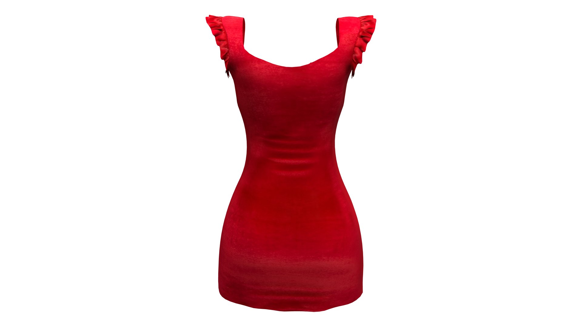 Cut-Out Mini Dress with 3D Floral Detail and Ruffled Sleeves main image 1