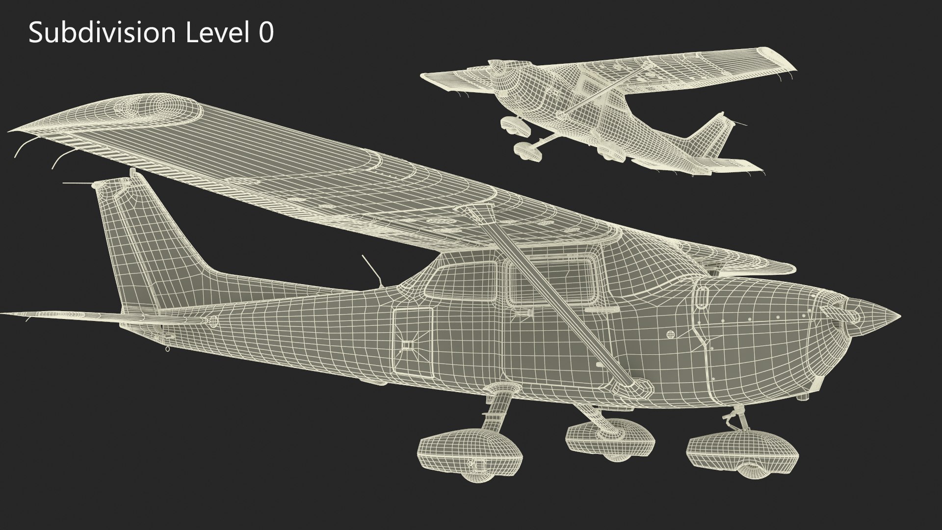 Single Engine Private Airplane Cessna 172 Rigged 3D - TurboSquid 2377386