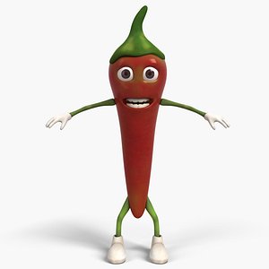 chili cartoon 3d max