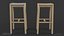 Billiani White Stools