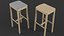 Billiani White Stools