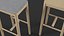 Billiani White Stools