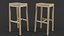 Billiani White Stools