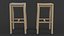 Billiani White Stools