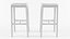 Billiani White Stools