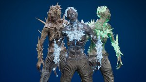 3D ZombieM 02 model