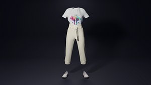 Gran Outfit Daz3D Clo3D Blender