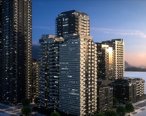 3D City Block Type B36 model