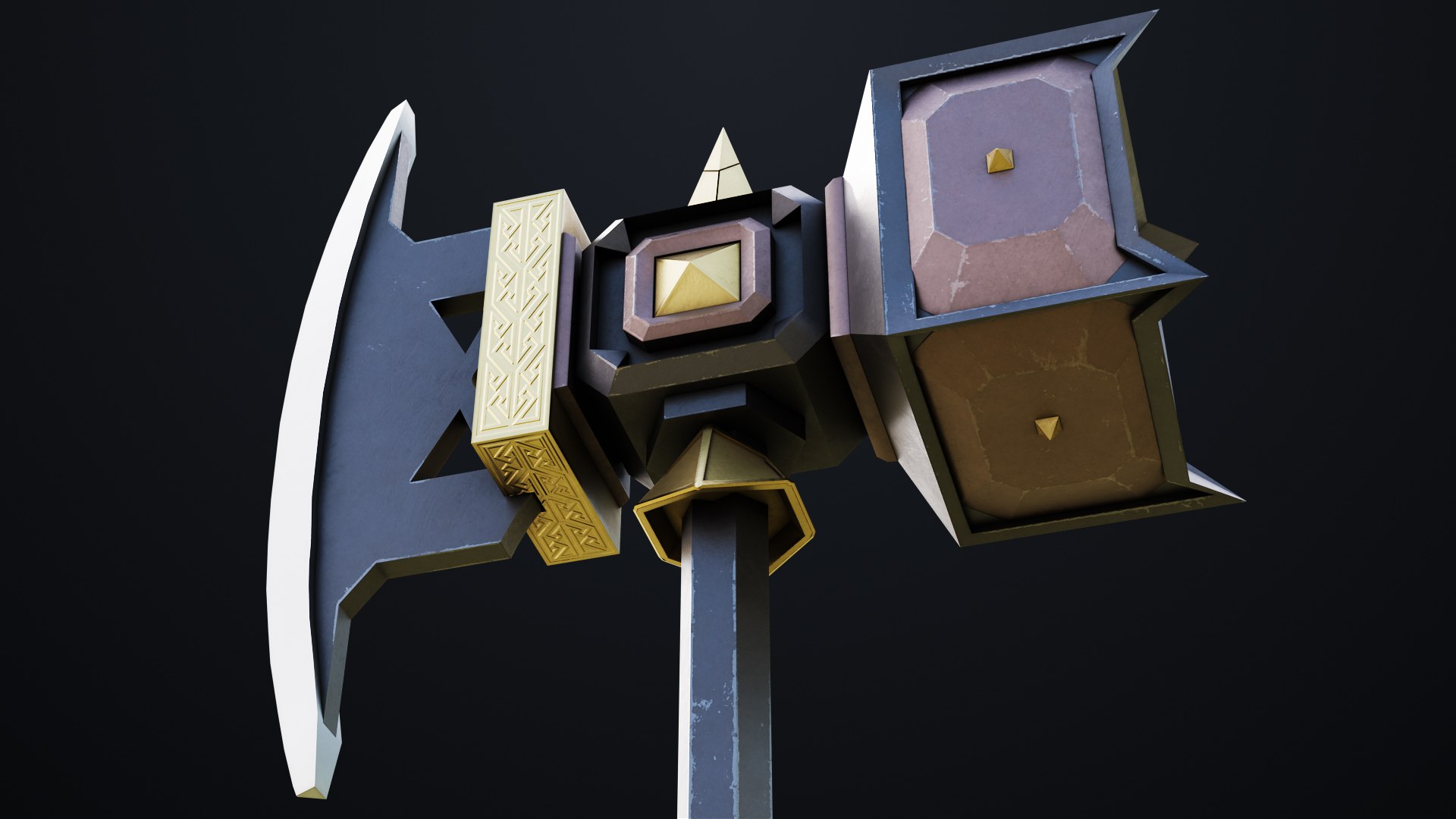 Battle Hammer 07 All PBR Unity UE V-Ray Textures Included 3D model https://p.turbosquid.com/ts-thumb/e2/QOLXzf/ch/hammer07_00032/jpg/1659419662/1920x1080/fit_q87/b4ab3c6a3914661549ee20a7a1ea11179d392cef/hammer07_00032.jpg