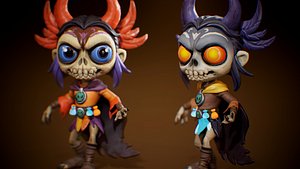 Stylized forest spirit 3 model