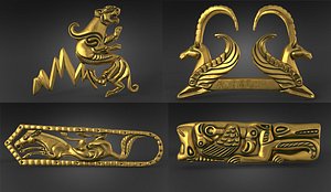 obj scythian figurines