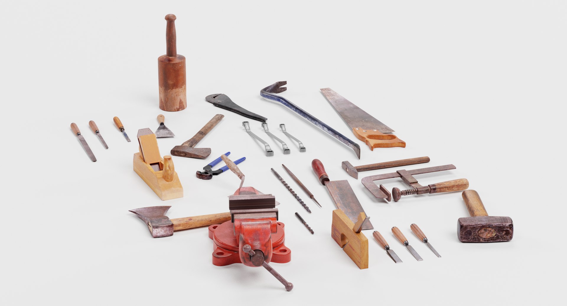 Used tools model - TurboSquid 1395509