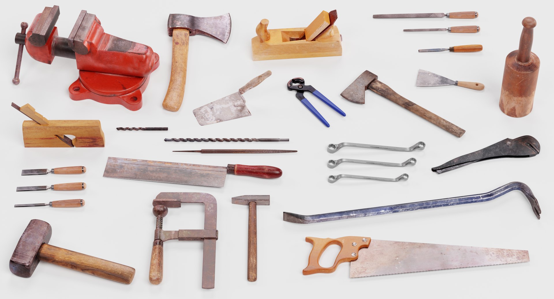 Used tools model - TurboSquid 1395509