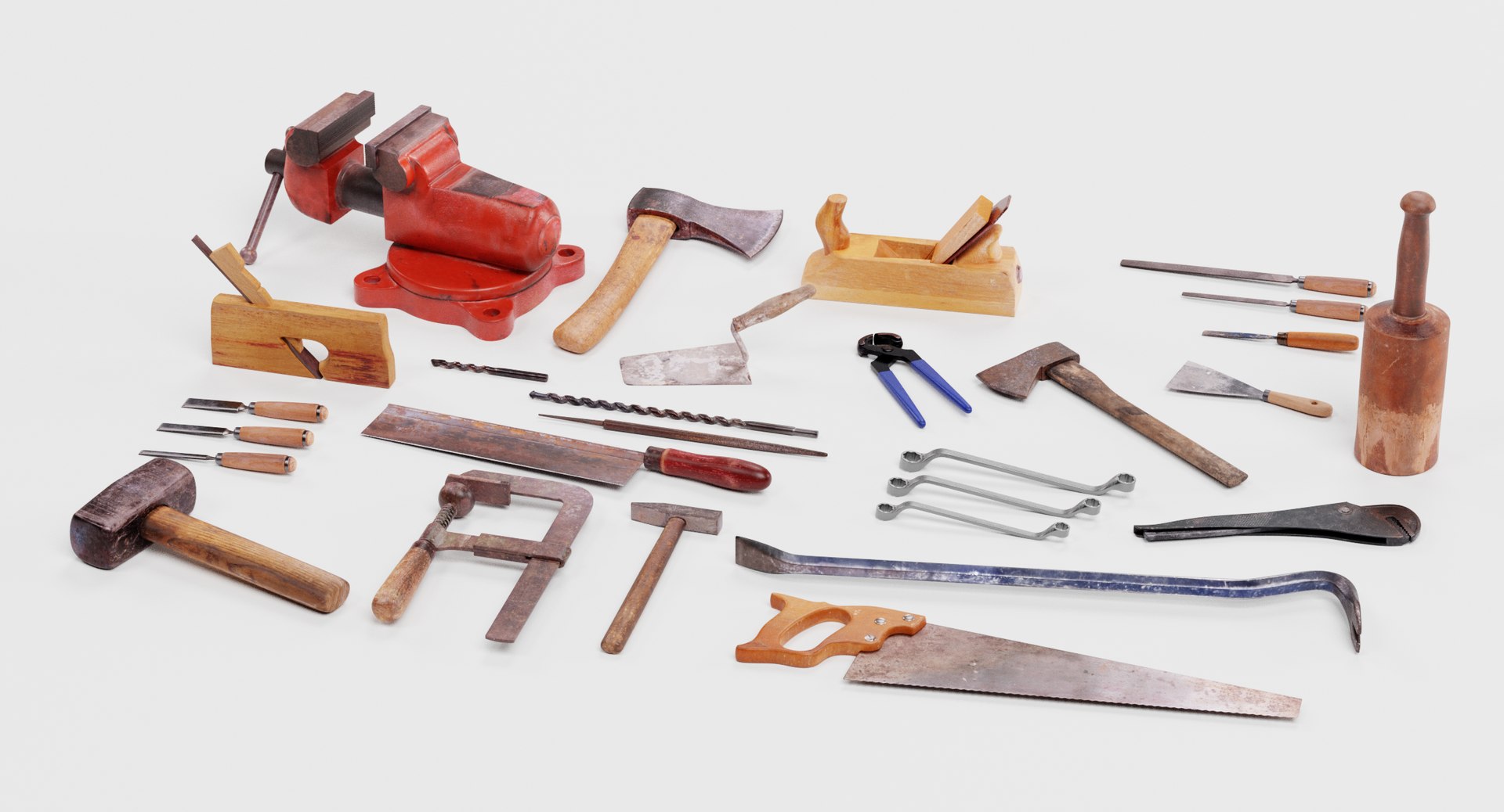 Used tools model - TurboSquid 1395509
